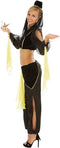 dressforfun - buikdanseres kostuum 1001 nacht S - fluweel satijn tule