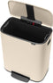 Brabantia Bo Prullenbak - 60 liter - XXL Pedaalemmer - Soft Beige