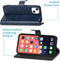 iMoshion Hoesje Geschikt voor iPhone 13 Hoesje Met Pasjeshouder - iMoshion Luxe Bookcase - Donkerblauw