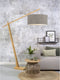 GOOD&MOJO Vloerlamp Montblanc - Bamboe/Taupe - 175x60x207cm - Scandinavisch,Bohemian - Staande lampen voor Woonkamer - Slaapkamer