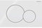 Geberit Sigma 01 - Bedieningspaneel - Dual flush - Wit