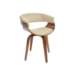 DKD Home Decor - Keukenstoel - Modern ontwerp - Bruin Crème 61 x 46 x 78 cm