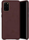 Selencia Hoesje Geschikt voor Samsung Galaxy S20 Plus Hoesje - Selencia Gaia Slang Backcover - Donkerrood