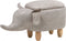 ELEPHANT - Hocker - Grijs - Kunstleer