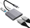 Conceptronic DONN13G - USB 3.2 Gen 1 Type-C Hub - 4K Ultra HD - Grijs