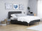RENNES - Tweepersoonsbed - Grijs - 140 x 200 cm - Polyester