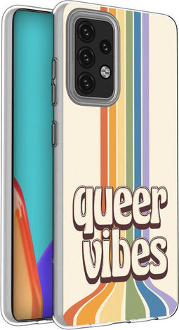 imoshion Hoesje Geschikt voor Samsung Galaxy A52 (4G) / A52s / A52 (5G) Hoesje Siliconen - imoshion Design hoesje - Meerkleurig / Queer Vibes