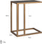 Richmond Interiors Sofa tafel Blackbone brass (Black rustic)