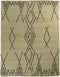 HSM Collection Vloerkleed Dubbel Ruit 120x180cm Zwart/Wit Katoen