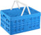 Sunware - Square vouwkrat met koeltas en met handgreep 32L blauw - 49 x 36 x 24,5 cm