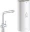 GROHE Red 3IN1 kokendwaterkraan - L uitloop - 7L boiler - chroom