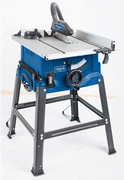 Scheppach Zaagtafel HS100S - 2000W - Ø250mm - Uitschuifbaar werkblad - Hoogte en hoek verstelbaar - Incl. 2 zaagbladen (24T en 48T)