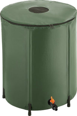tectake 403507 - Regenwatertank 200 L - Plooibaar met waterinlaatrooster - Groen