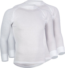 Avento Thermoshirt - Lange Mouw - 2-Pack - Wit - Maat XL