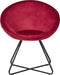 Eetkamerstoel FLOBY II Fluweel Rood