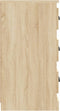 vidaXL - Dressoir - 70x35,5x67,5 - cm - bewerkt - hout - sonoma - eikenkleurig