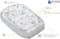 Medi Partners av2023 - Babynest Knuffelnest - 100% Katoen Wafel - Glade met grijze Wafel 100x60x15cm