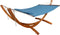 AXI Hawaii Hangmat set - Blauwe hangmat met FSC houten frame - max. 250 kg - voor 2 personen