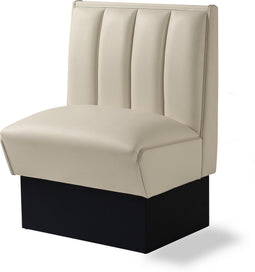 Bel Air Dinerbank Single Booth HW-70 Off White