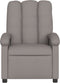 Fauteuil verstelbaar stof taupe