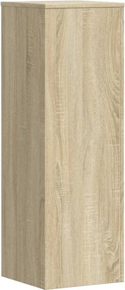 vidaXL - Plantenstandaard - 33x33x100 - cm - bewerkt - hout - sonoma - eikenkleurig