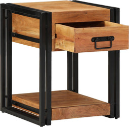 vidaXL - Nachtkast - 40x40x50 - cm - Massief - Acaciahout