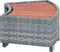 vidaXL Spatrap 92x45x25 cm poly rattan grijs