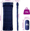 vidaXL - Kampeermatras - met - kussen - zelfopblazend - 1-persoons - marineblauw