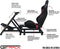 Next Level Racing GT Track - Racestoel Cockpit - Verstelbaar en sterk - Zwart