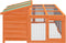 vidaXL - Konijnenhok - 144x123x67,5 - cm - massief - grenenhout - bruin