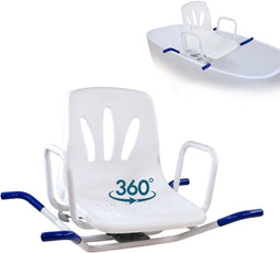 Mobiclinic Lago - Roterende badstoel - Draaibaar - Wit