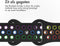 imoshion Sport⁺ bandje - Geschikt voor Apple Watch 1, 2, 3, 4, 5, 6, 7, 8, 9, 10 (42 mm), SE - 38/40/41 mm - Black Rainbow - S/M