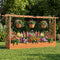 Coast Houten Verhoogde Plantenbak met Pergola - Oranje - 220 x 35 x 114 cm
