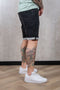Petrol Industries Heren Denim Short - Slim Fit - Stretch - Elastische Tailleband - Zwart - Maat XL