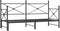 vidaXL - Slaapbank - met - onderschuifbed - zonder - matras - 90x200cm - staal - zwart