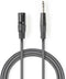 Nedis COTH15100GY50 - XLR-naar-6.35mm audiokabel - 500cm - Grijs
