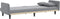 vidaXL - Slaapbank - met - bekerhouders - stof - lichtgrijs