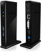 ICY BOX IB-DK2241AC - Dockingstation - USB 3.2 Gen 1 - Zwart