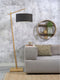 GOOD&MOJO Vloerlamp Andes - Bamboe/Donkergrijs - 72x47x176cm - Scandinavisch,Bohemian - Staande lampen voor Woonkamer - Slaapkamer
