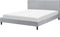 FITOU - Tweepersoonsbed - Lichtgrijs - 160 x 200 cm - Polyester