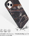 Selencia iPhone 14 Plus - Back Cover - 100% gerecycled - Zwart Marmer