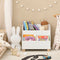 SoBuy KMB54-W - Kinderboekenplank - 3 Compartimenten - Wit