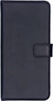 Selencia Hoesje Geschikt voor Samsung Galaxy A7 (2018) Hoesje Met Pasjeshouder - Selencia Echt Lederen Bookcase - Donkerblauw