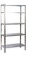 ERRO Storage - Opbergrek - 500 kg draagkracht - 193 cm hoog - 100 cm breed - 5 legborden - Grijs