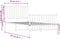 vidaXL - Bedframe - met - hoofd- - en - voeteneinde - metaal - wit - 90x200 - cm