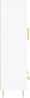 vidaXL - Hoge - kast - 69,5x31x115 - cm - bewerkt - hout - wit