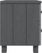 vidaXL - Nachtkastjes - HAMAR - 2 - st - 40x35x44,5 - cm - grenenhout - donkergrijs