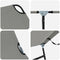 vidaXL - Inklapbare - Zonne-Lounger - Draagbaar - Grijs - 600D - Oxford - Stof