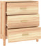 vidaXL - Dressoir - 62x38x70 - cm - bewerkt - hout