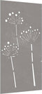 vidaXL - Wanddecoratie - tuin - bloemenontwerp - 105x55 - cm - cortenstaal